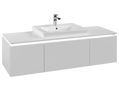 Villeroy &amp Boch Legato Vanity unit B684 1400x380x500mm centrada en el lavabo iluminación LED