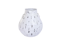 Anfora Hierro Decape Blanco 55x55x64cm
