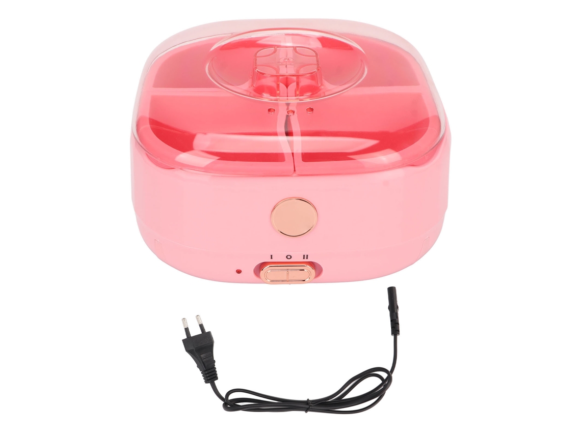 Máquina Calentador De Cera Eléctrica Con Tapa Transparente Y Control De Temperatura, Olla De Silicona Suave
