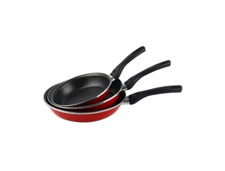 Juego De 3 Sartenes Para Inducción Vitrocerámica Fuego Gas Antiadherente 20-24-28Cm MAGEFESA