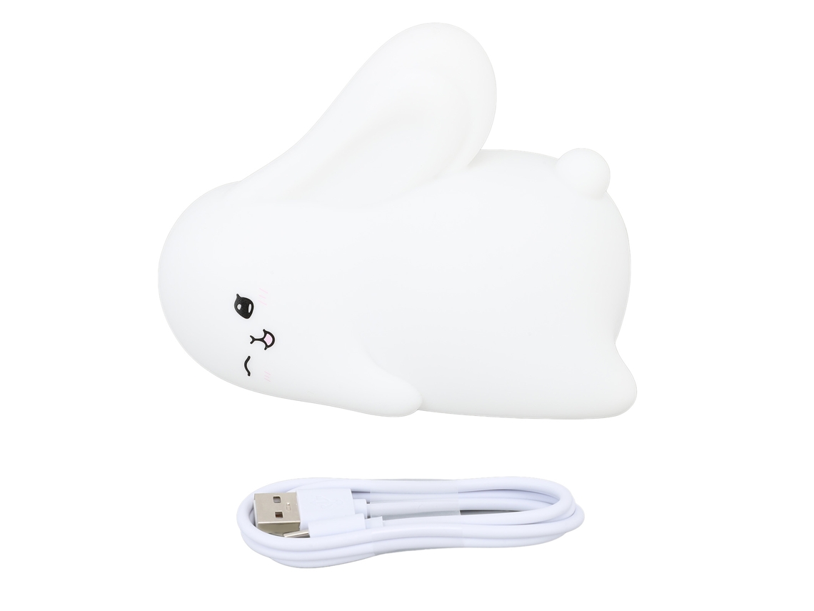 Rebe-lámpara Nocturna Conejo Silicona Usb Recargable 1200mah Led Para Lactancia Bebés Dormitorios