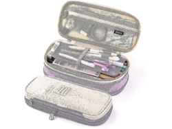 2026-estuche De Lápices Y Bolígrafos De Gran Capacidad Para Colegio Oficina Arte 3c Morado