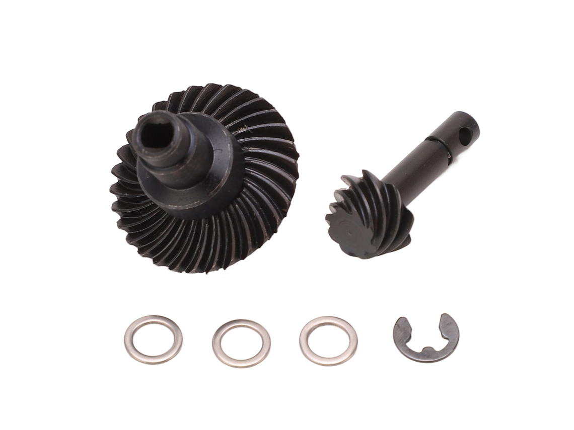 Juego De Engranajes Cónicos Rc 8t 30t De Acero Reforzado Para Carro Axial 1/10 Scx10 Ii Iii Capra 1.9 Utb