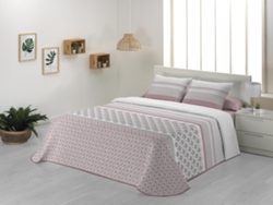 Colcha JVR Haiti (Poliéster - Rosa - 250 cm)