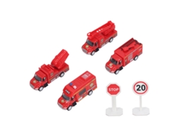 Juego De 4 Coches De La City League Return Con Puertas Que Se Abren - Juguete En Miniatura