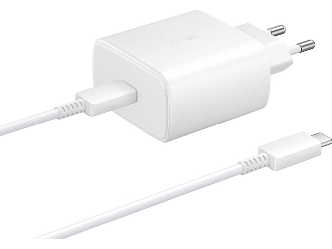 Cargador SAMSUNG EP-TA845 (USB-C - 45W - Blanco)
