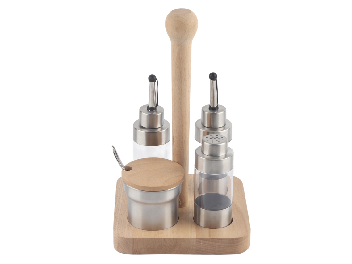 Juego De Especiero Con Frascos Pequeños, Acero Inoxidable 304 Y Tapa Antipolvo Para Cocina.