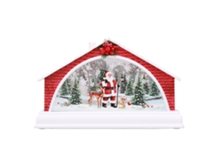 Adorno Navideño, Pesebre De Nieve Iluminado, Decoración De Pueblo Navideño, Regalo Festivo