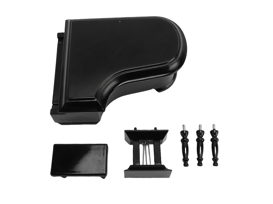 Modelo De Piano Miniatura Decorativo De Madera Para Mesa Con Música - Negro Regalo