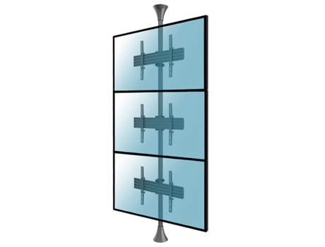 Soporte de suelo-techo para 3 pantallas 32''-75'' Vesa 600x400 max