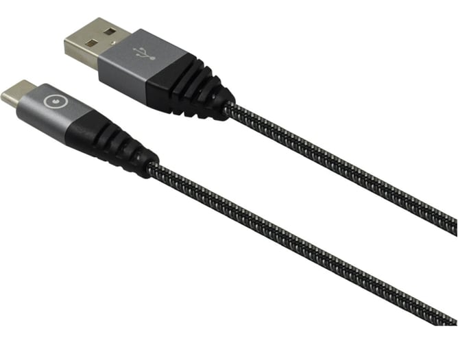 Cable MUVIT Tiger (USB - USB-C - 1.2 m - Gris)