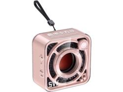 Altavoz Bluetooth Transparente, Estilo Mecha, Pequeño Cañón De Acero
