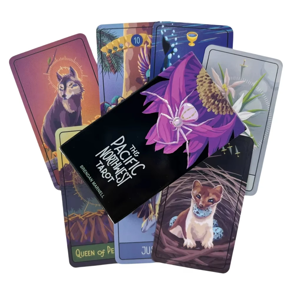 Tarot De La Araña Del Noroeste Del Pacífico, 78 Cartas (versión En Inglés)