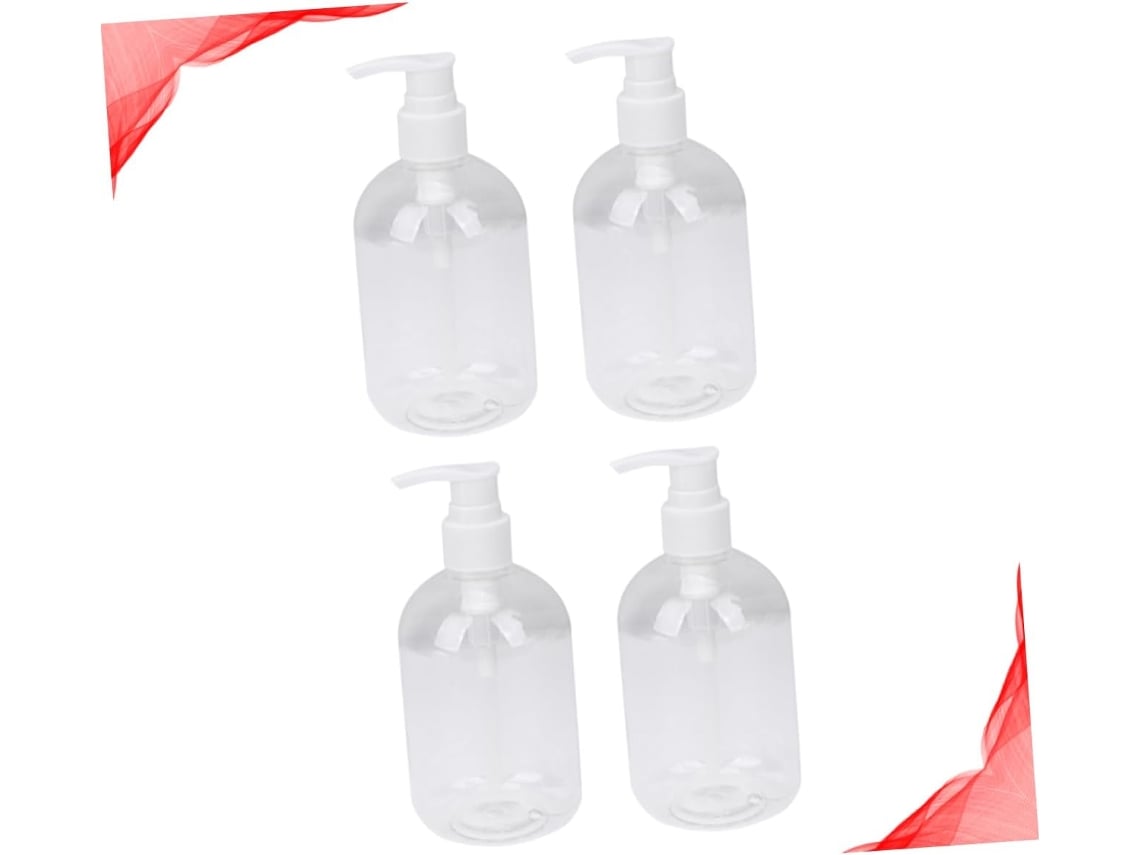 Botella Portátil Con Dosificador De 350 Ml Para Loción, Champú Y Gel.