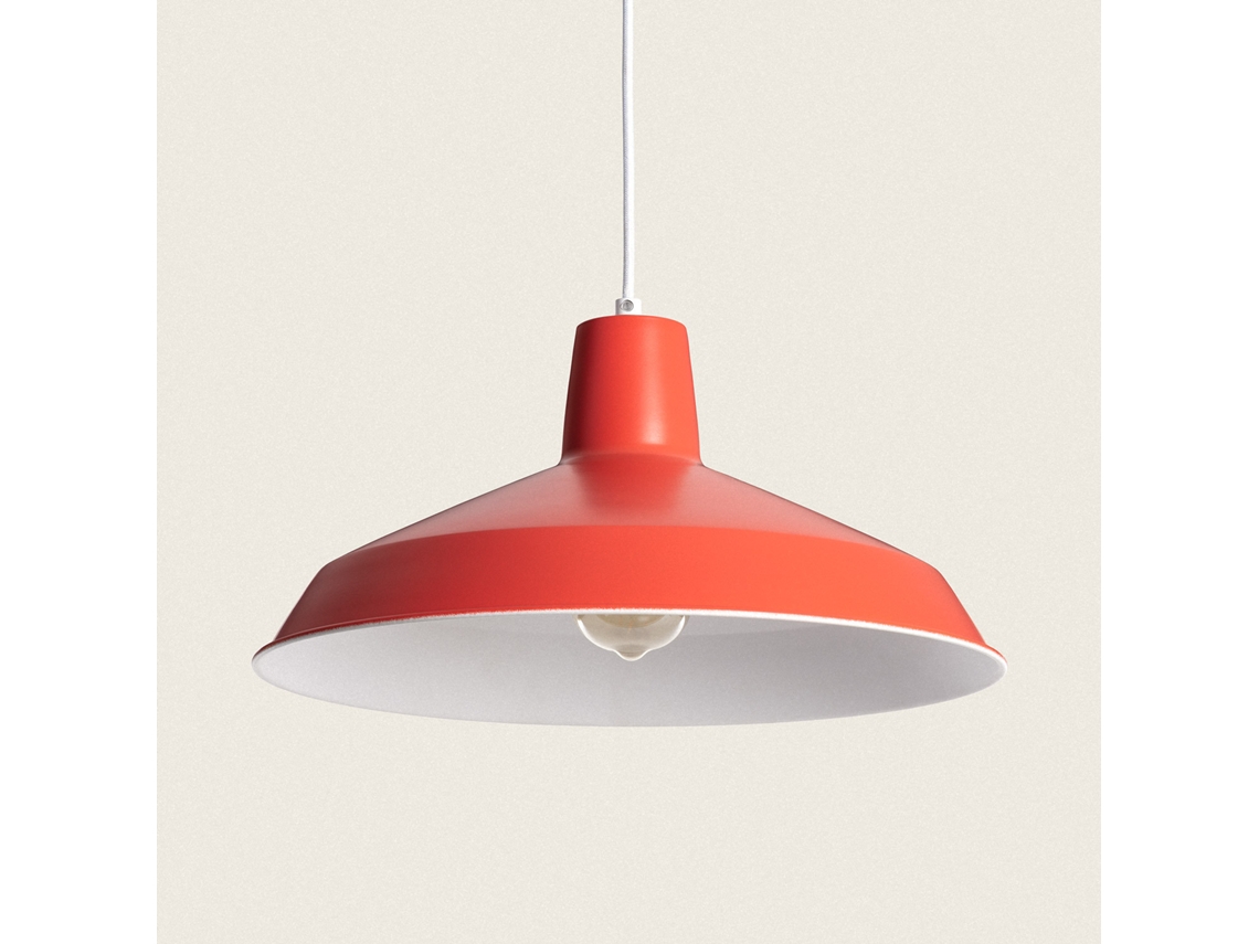 LEDKIA Lámpara Colgante Metal Meistter Rojo