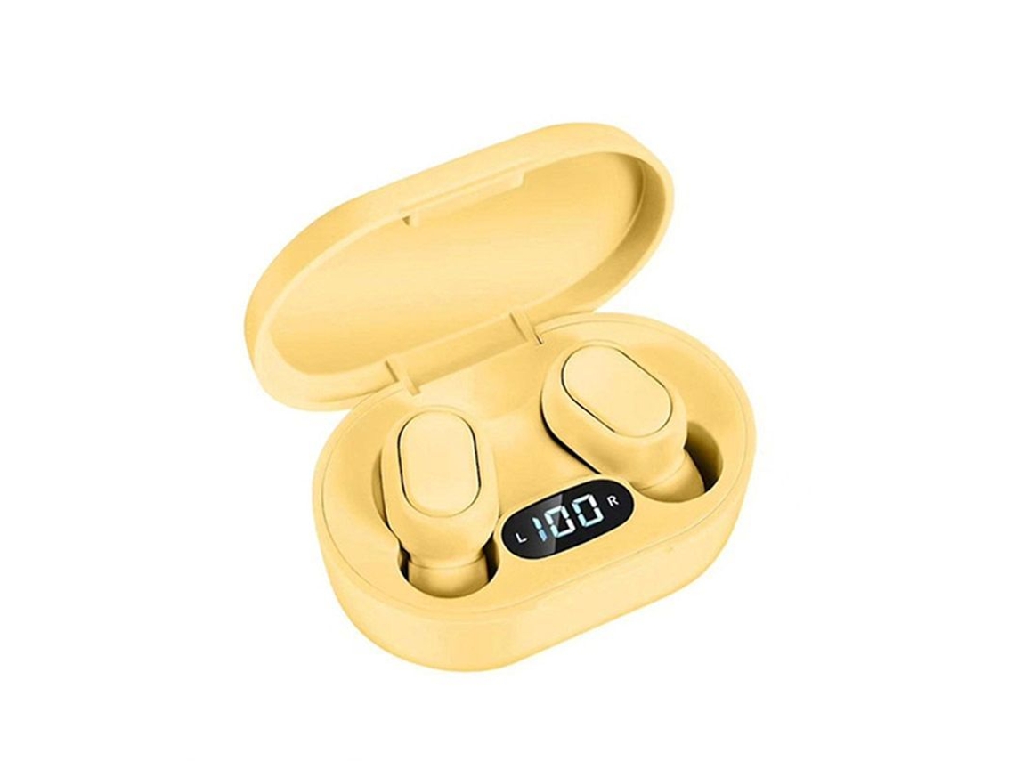 Auriculares Inalámbricos Bluetooth, Resistentes Al Agua, Estéreo, Deportivos, Intrauditivos, Amarillos.