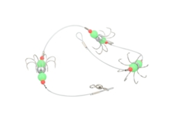 Anzuelo De Pesca Luminoso De Acero Al Carbono Con Forma De Pulpo Y Barba - Accesorios De Pesca