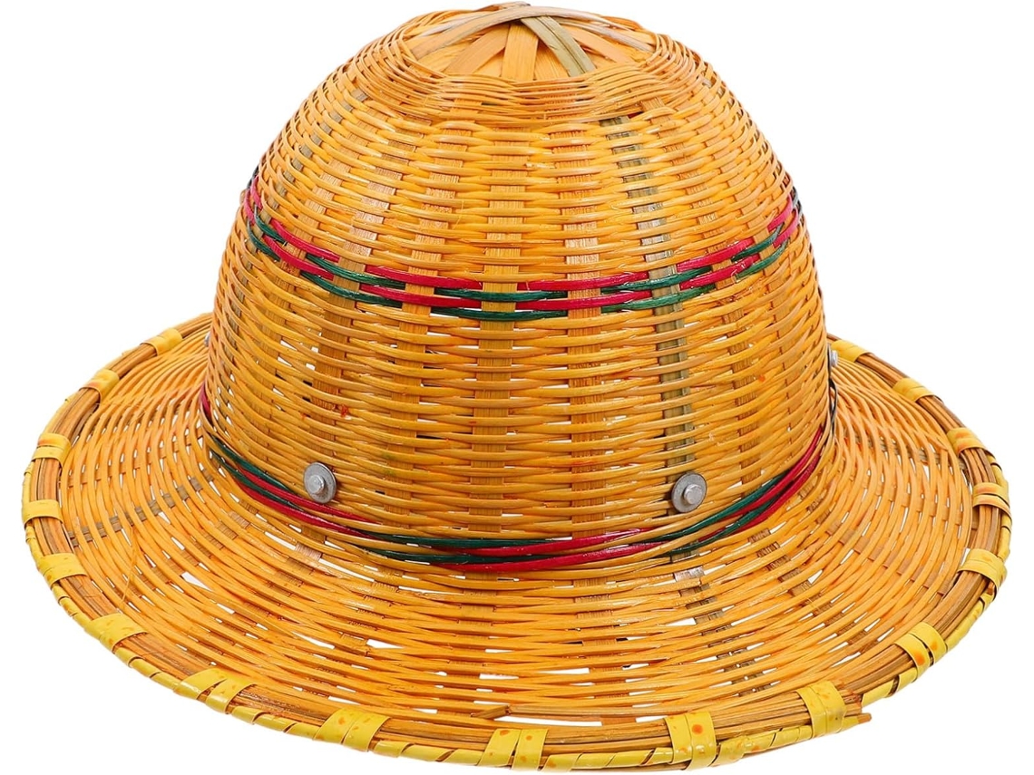 Sombrero Transpirable De Protección Solar Natural Con Ala Ancha Para Trabajos De Construcción Y Senderismo.