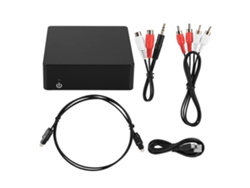 Mini receptor de audio Bluetooth con adaptador de fibra óptica y NFC
