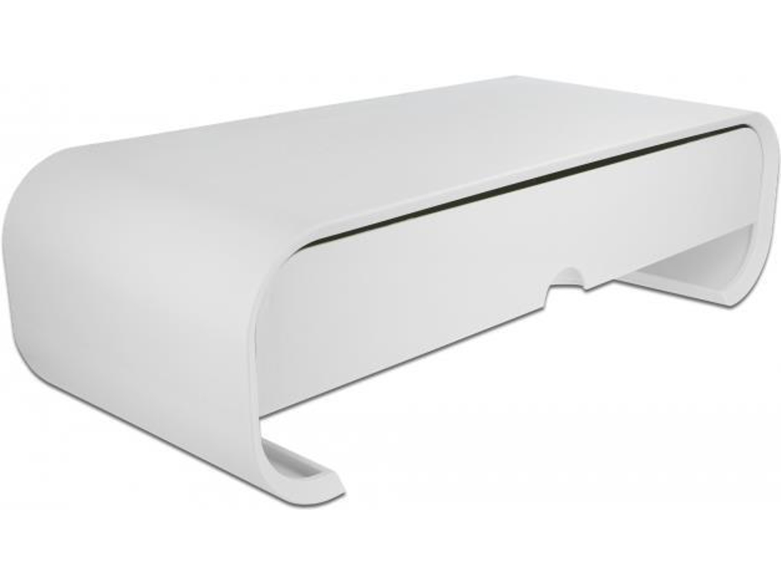 Soporte de escritorio para pantalla plana 18324, independiente, blanco, Delock (18324)