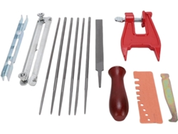 Kit Universal De Afilado De Motosierras Con Mango De Madera (para Una Persona)