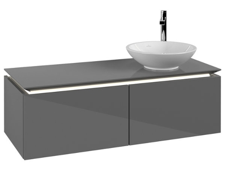 Villeroy &amp Boch Legato Vanity unit B581 1200x380x500mm lavabo a la derecha iluminación LED