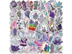 Paquete de 50 pegatinas kawaii para scrapbooking, dibujos animados y estética femenina. Fabricadas en PVC impermeable. Multiusos. Estilo 2.