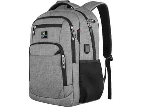 Mochila para ordenador portátil para hombre, mochila ligera, mochilas universitarias, mochila informal impermeable, gris claro