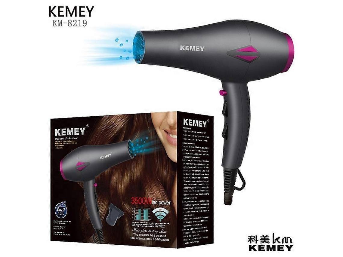 Secador de pelo eléctrico Kemey Km 8219 de 3500 W, ideal para peluquerías y salones de belleza. Ly Ebike