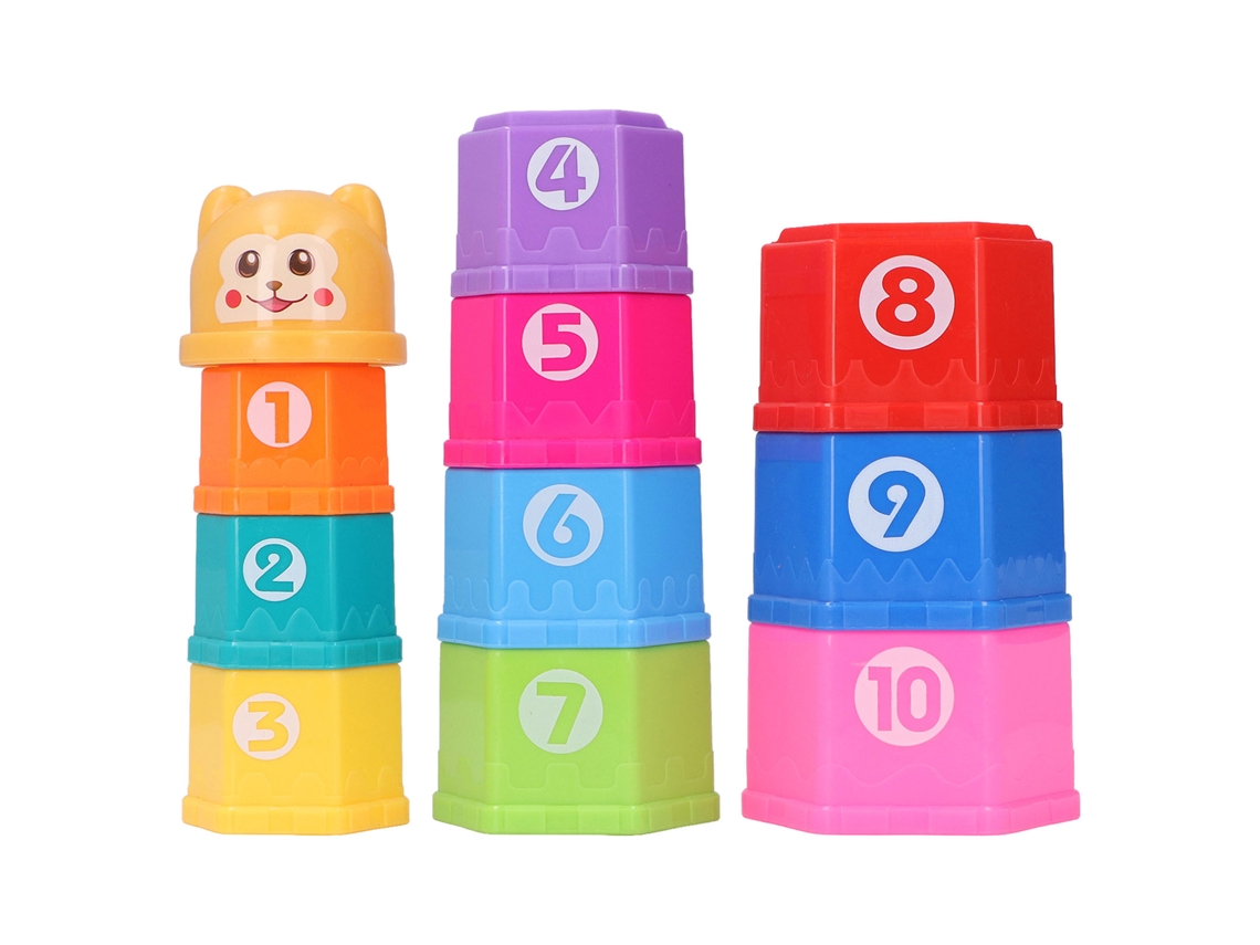 Empilhamento Infantil Xícara Com Números Letras Sininho Brinquedo De Banho 6m+