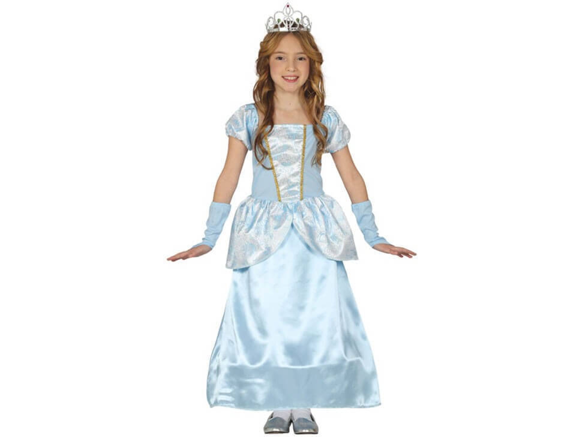 Disfraz de Niña DISFRAZZES Princesa De Cuento Azul Infantil (Talla: 3 a 4 años)