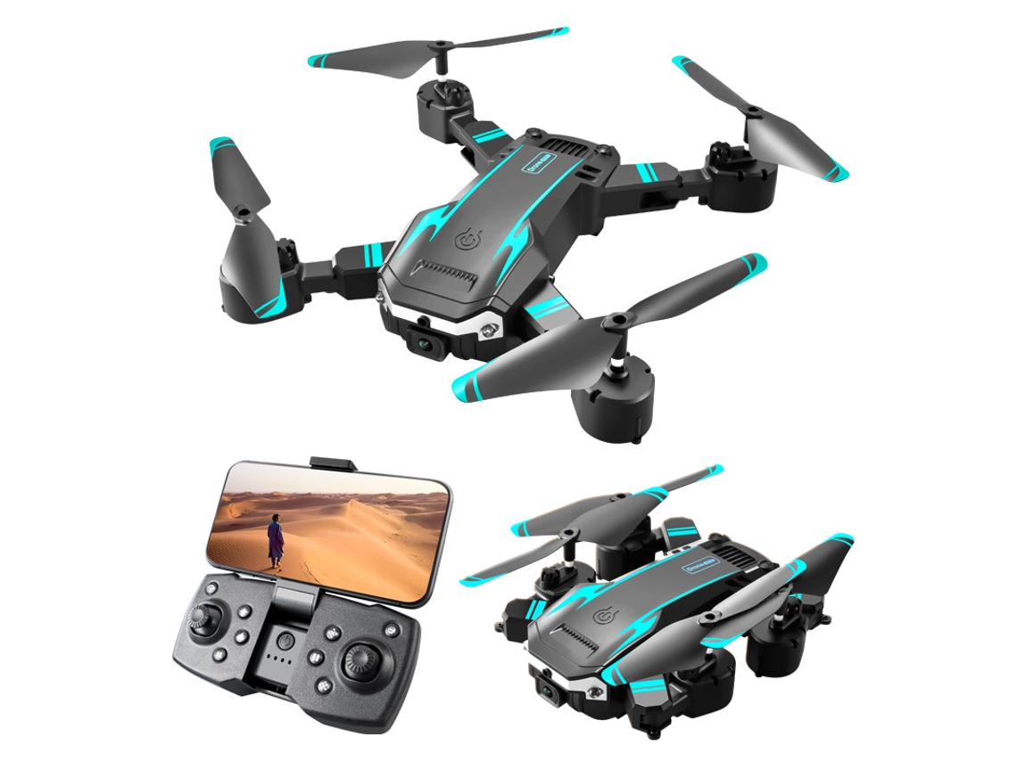 Dron de control remoto con cámara G6 4K HD (2 baterías - Duración de la batería: 15 min - Verde) YIZHOOD