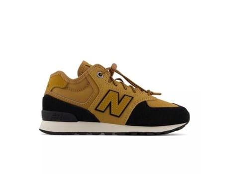 Zapatillas Deportivas NEW BALANCE 574 Para Niños (Negro, Miel - Material Sintético -33)