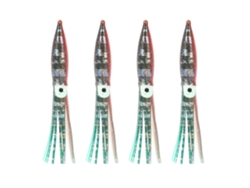 4 Piezas 11cm/5g Pulpo Realista Pvc Simulación Artificial Cebo De Pesca