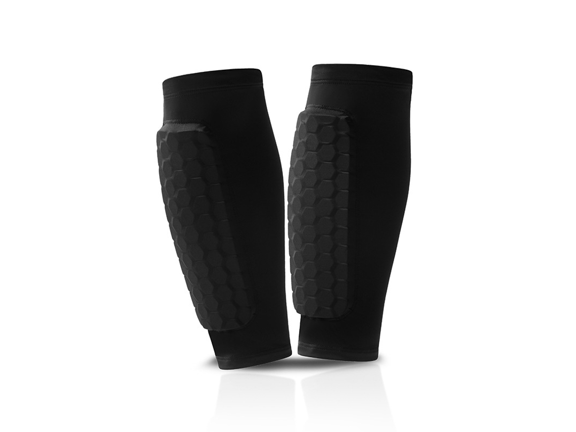 Espinilleras De Esquí, Vendajes De Compresión Para Pantorrillas Con Acolchado De Nido De Abeja Para Talla M (negro) Digitallab