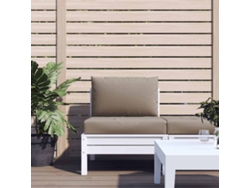 Cojines para palets, 2 piezas, tela Oxford, cuadros ceniza, DKD Home Decor