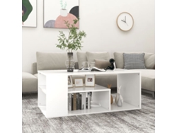 Mesa De Centro Madera Contrachapada Blanco 100x50x40 Cm