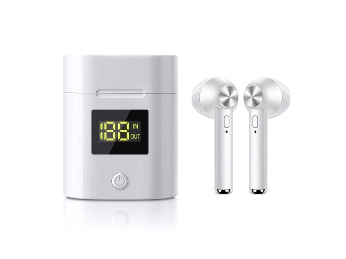 Auriculares Sem Fio Horas Yizhood True Wireless Bluetooth Blanco