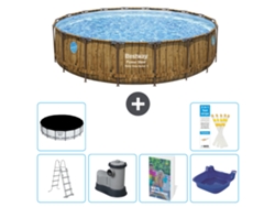 Bestway Piscina Bestway Power Steel Redonda - 549x122 Cm - 7-peças S662