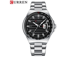 Reloj Casual De Cuarzo Resistente Al Agua (plateado Y Negro), Con Calendario Y Para Negocios (para Hombre).