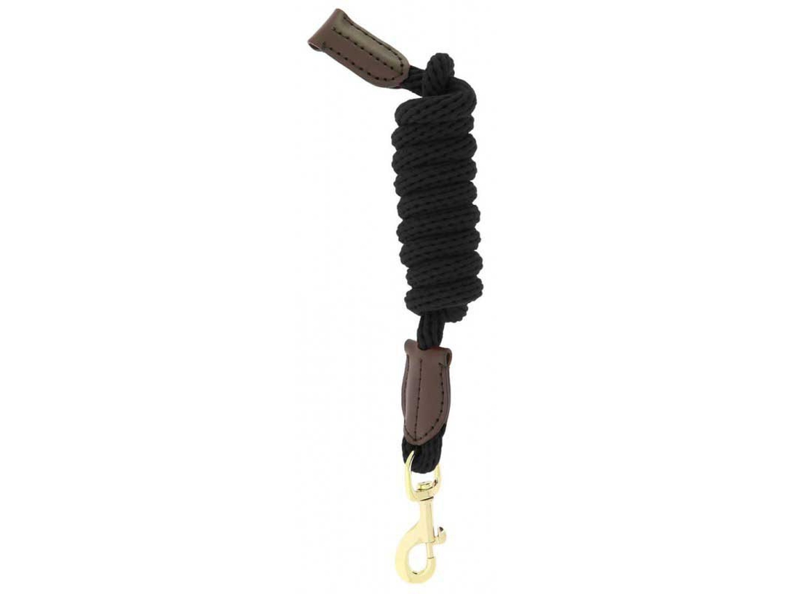 Corda de Chumbo de Amarração de Couro Castanho 2 Mnorton Equestrian