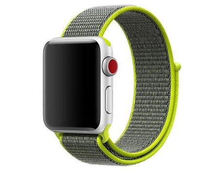 Correa Nylon para Apple Watch Se (2022) - 44mm GIFT4ME Verde Fluorescente