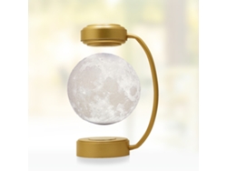 Lámpara de luna flotante, decoración romántica, regalo tecnológico con luna colorida y base dorada. Sfushos
