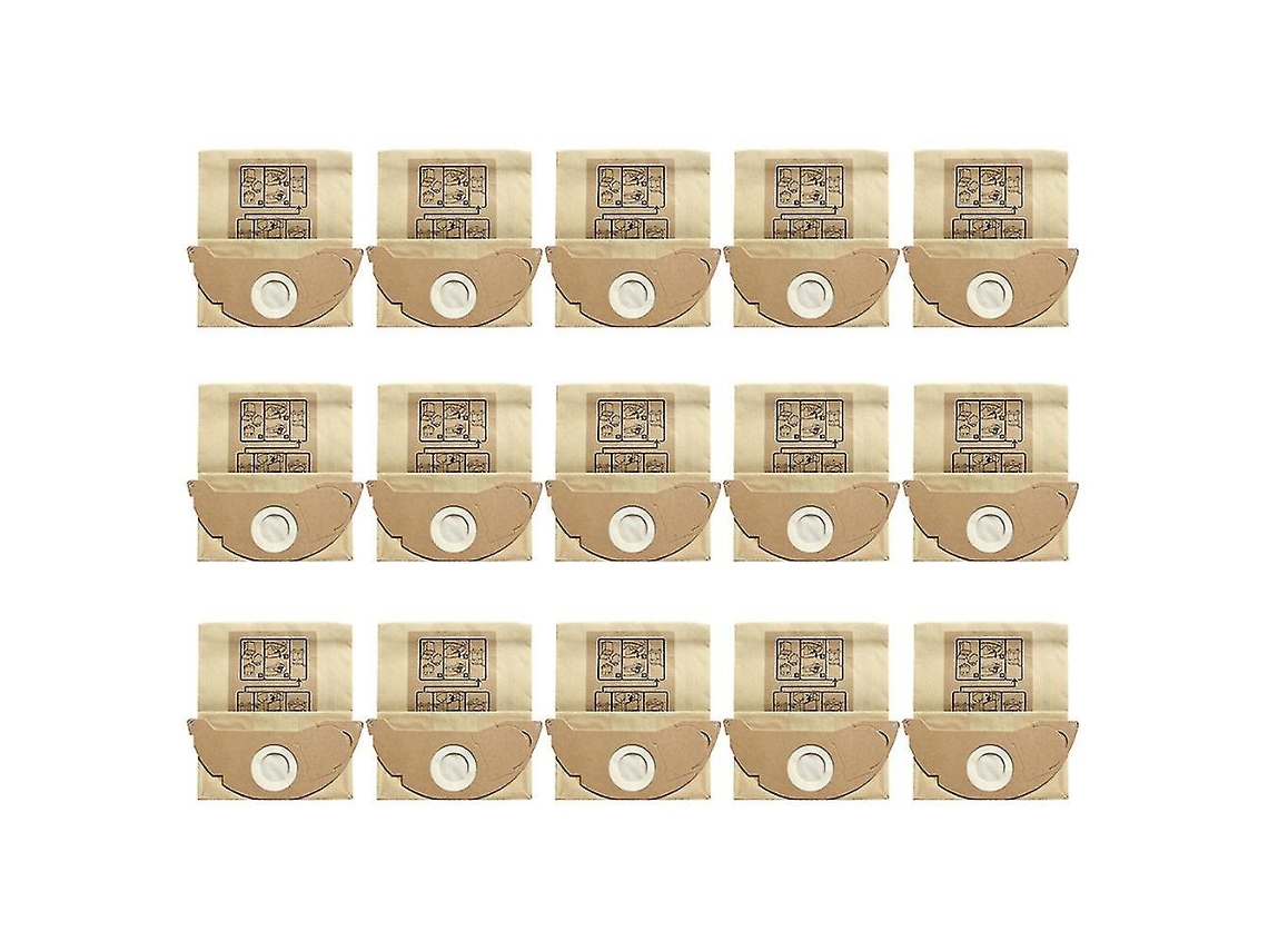 Bolsa de papel para aspiradora Karcher WD2250, A2004, A2054 y MV2 (15 unidades)