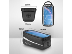 Vlrla-bolsa Para Bicicleta 1l Reflectiva Bolsa De Marco De Bicicleta Con Pantalla Táctil Accesorios Para Bicicleta De Carretera