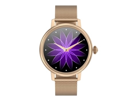 Smartwatches Multifuncionales 1 Pantalla HD de 19 Pulgadas Envío de Mensajes Oro AUJEZON
