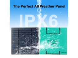 Panel Solar 3w 12v De Polisilicio 18.6% Eficiencia Cargador Ipx6 Impermeable Para Móviles Y Ventiladores Pequeños