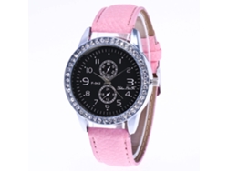 Reloj Unisex De Cuarzo Con Esfera De Piel Sintética Y Diseño De Batman (naranja)