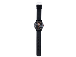 Reloj Analógico De Silicona Con Movimiento De Cuarzo Para Hombres, Dial Redondo (naranja)