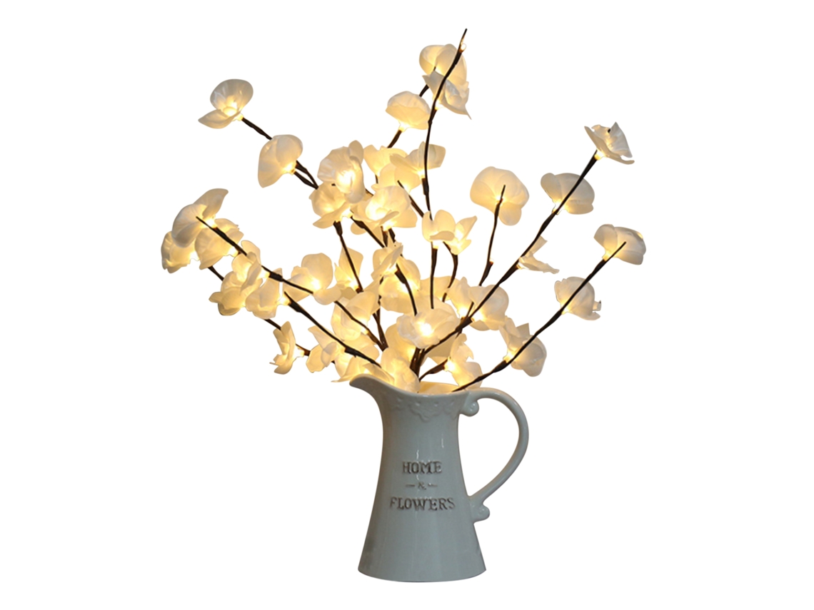2026-rama De Árbol De Phalaenopsis Simulado Con Luces Led Para Decoración Interior Navideña Y Festiva